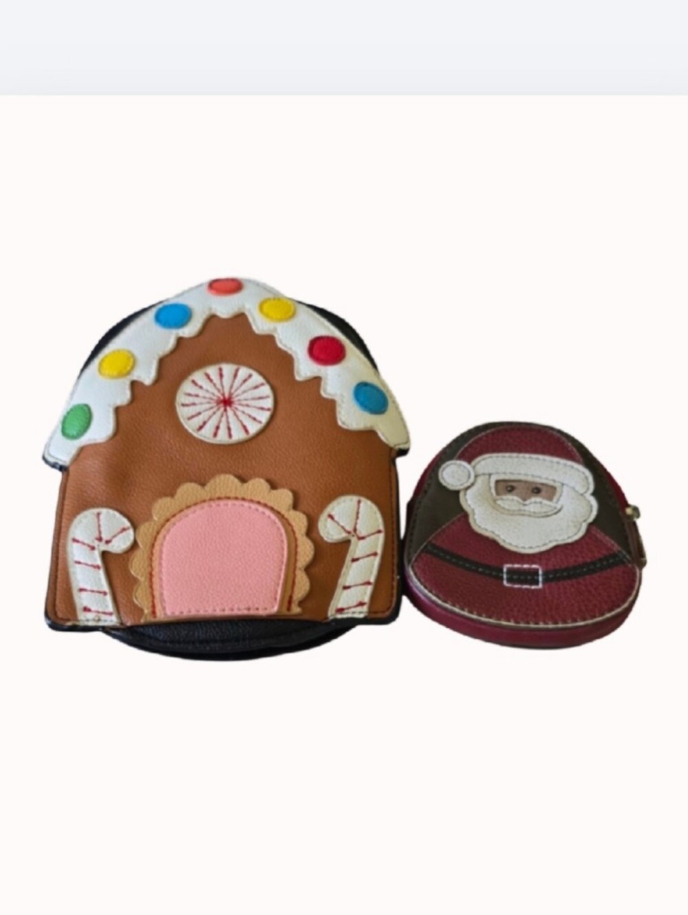 Sleepyville Critters + Relic Holiday Bag Lot Crossbody Gingerbread/ Mini Santa